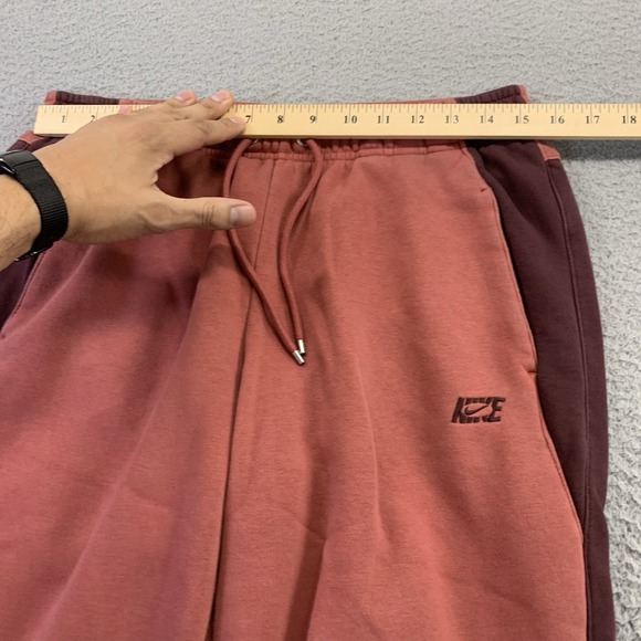 Nike Joggers Womens Medium Icon Clash Fleece‎ Pink Red 28" Inseam Gym Train Run - Picture 7 of 14